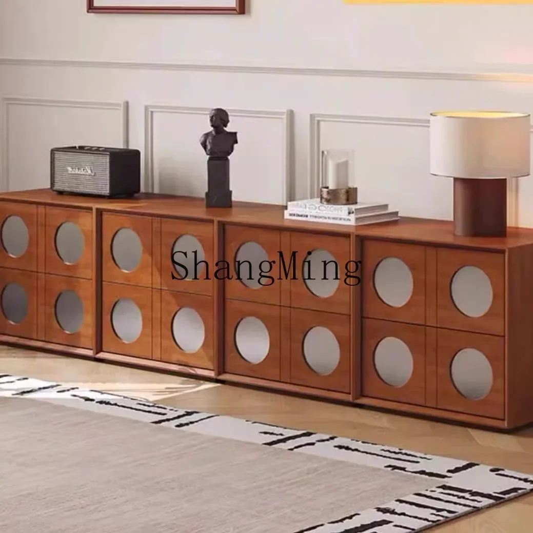 

CL style module TV cabinet household living room storage combination retro dining cabinet entrance cabinet