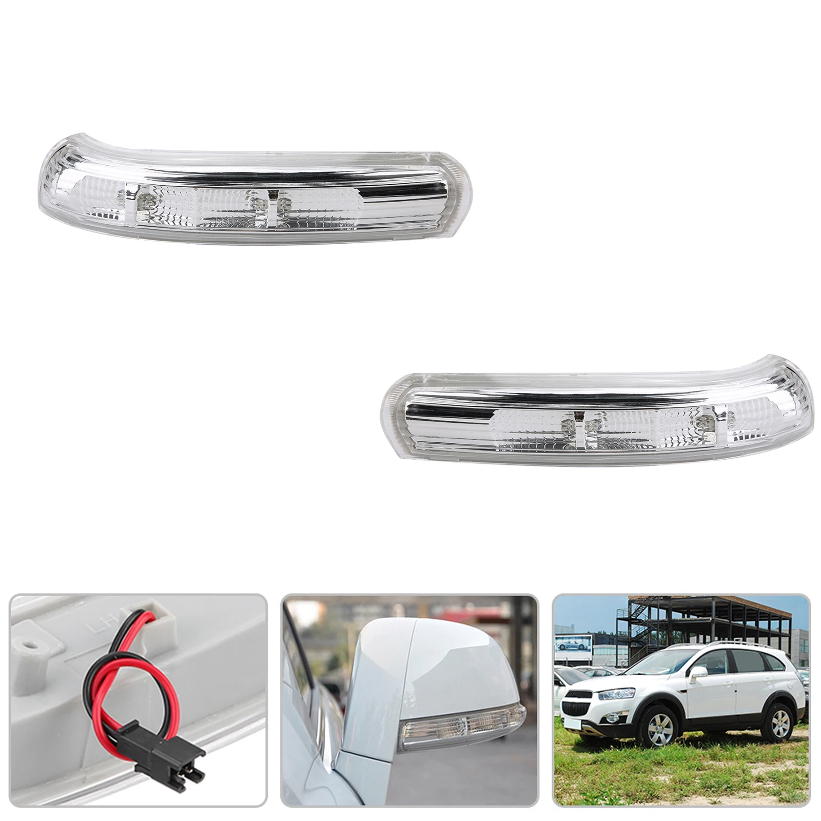 Luz de señal de giro para espejo retrovisor de coche, lámparas de espejo de ala Exterior para Chevrolet Captiva 2007-2016