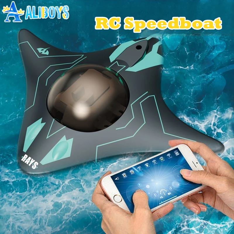 Wifi RC Boat 6CH Submarine with Underwater Camera Remote Control FPV Speedboat APP Real Time Transmission Boat Boy Toy Kid Gift