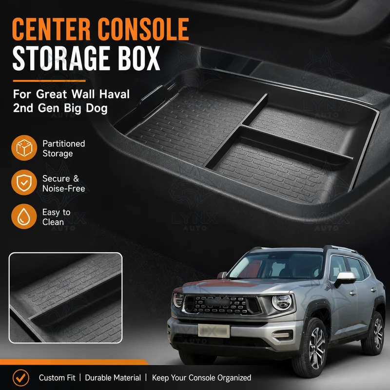 For Great Wall Haval 2nd Gen Big Dog Center Console Storage Box Car Organizer Accessories Custom Modification Parts