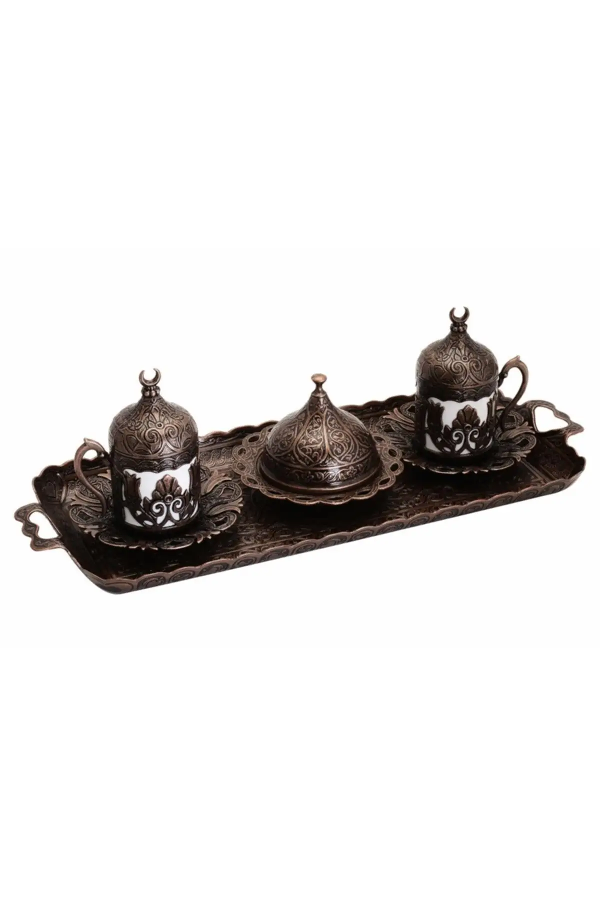 DOLBOVI ottoman motif Sultan turkish coffee set 2 people-antique copper Crst170 handmade espresso cup