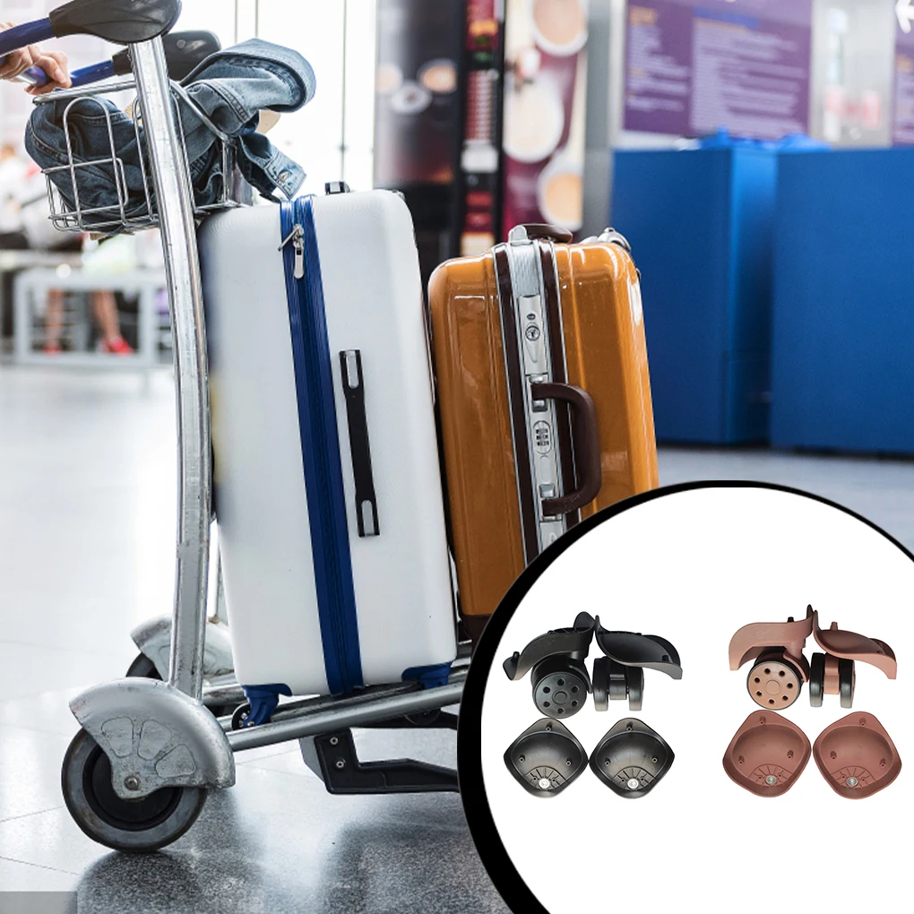 2 Pieces Luggage Wheels Travel Suitcase Casters Part Set Accessories