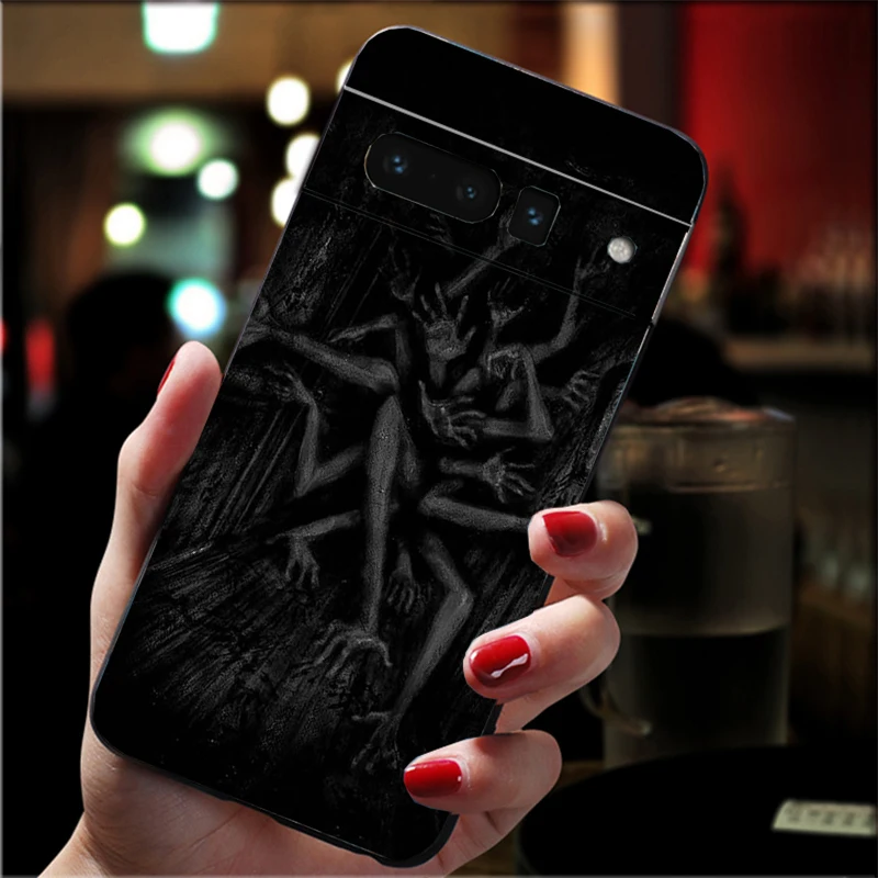 

Phone Case For Google Pixel 10 9 Pro XL 9A 8 7 6 Pro Pixel 8A 7A 6A Pixel 8 7 6 5 Horror Anime Girl Case