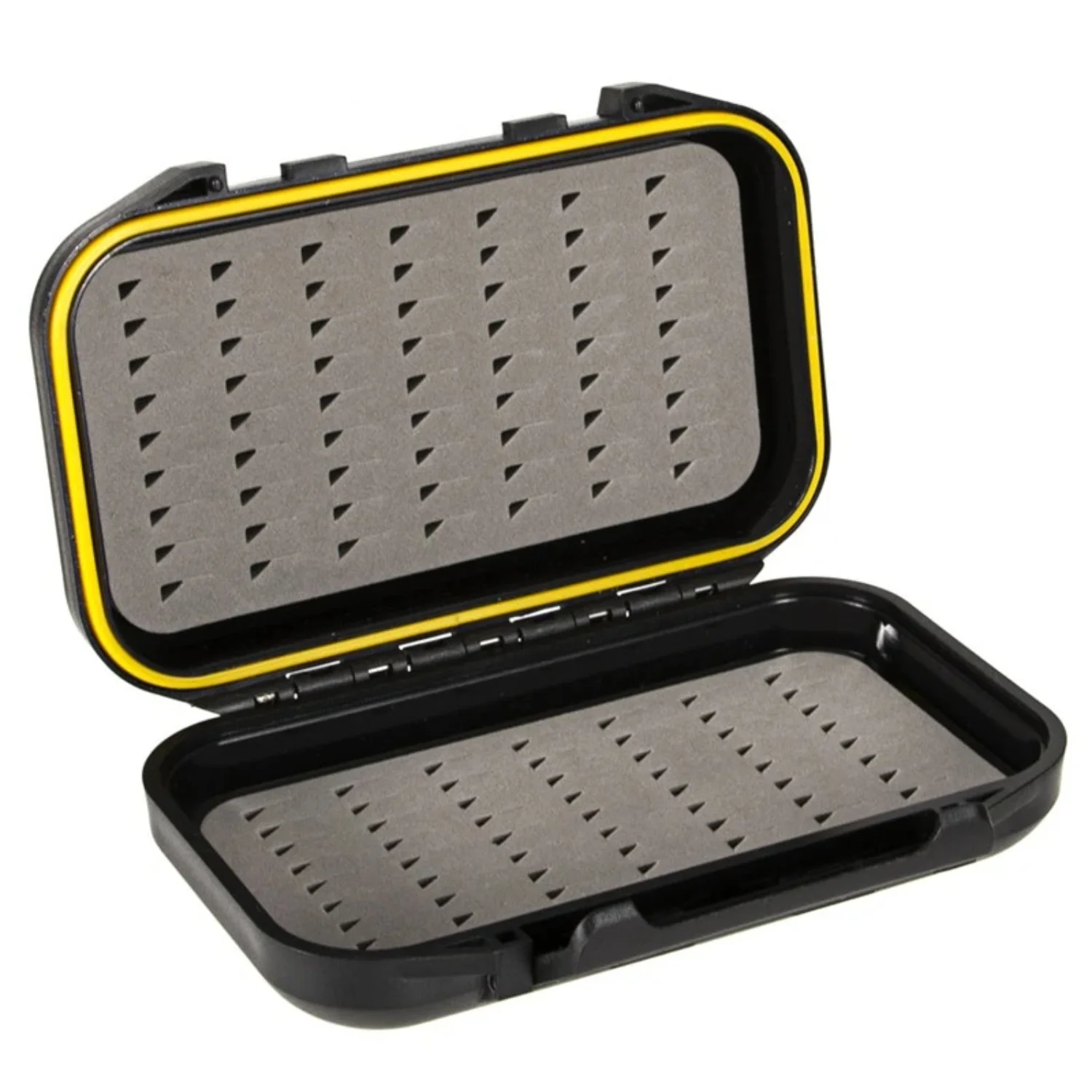 

[ "Waterproof Outdoor Double Sided Trout Fly Fishing Lures Box Portable Container", "Portable Waterproof Outdoor Trout F