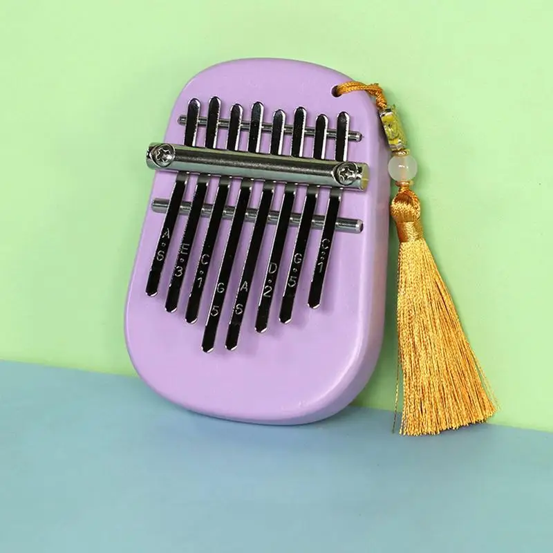 Mini Kalimba 8 Tasten Daumen Klavier tragbare Musik tastatur Musik instrumente mit Lanyard exquisite Geschenkset für Kinder Weihnachten