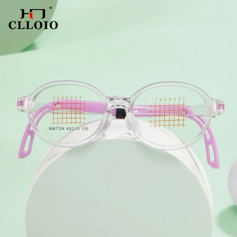 

CLLOIO Currents Lightweight Anti slip Kids Myopia Learn Eyewear Everyday Wear Children Optical Frame Customizable Prescription