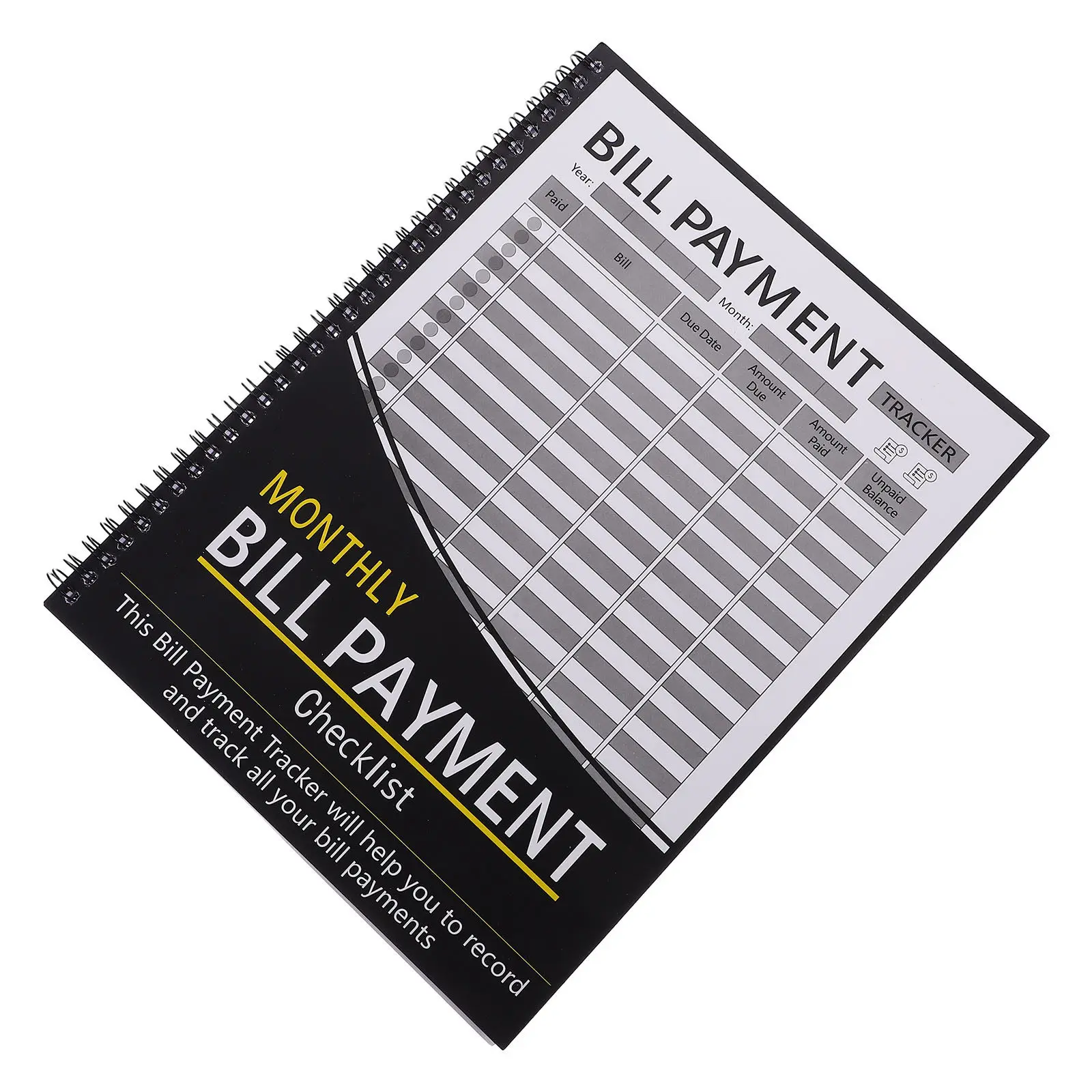 Monthly Bill Tracker Notebook Hardcover Budget Organizer with Checklist Payment System Monthly Expense Summary Financial