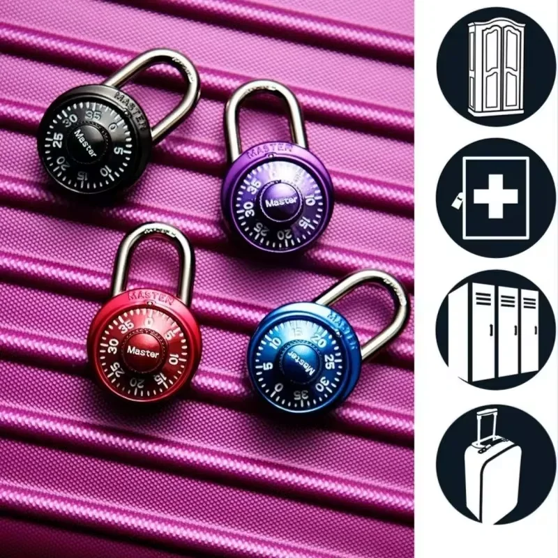 Master Lock 1533MCND Rotary Combination Padlock for Gym and School Lockers Locker Room Anti-theft Lock