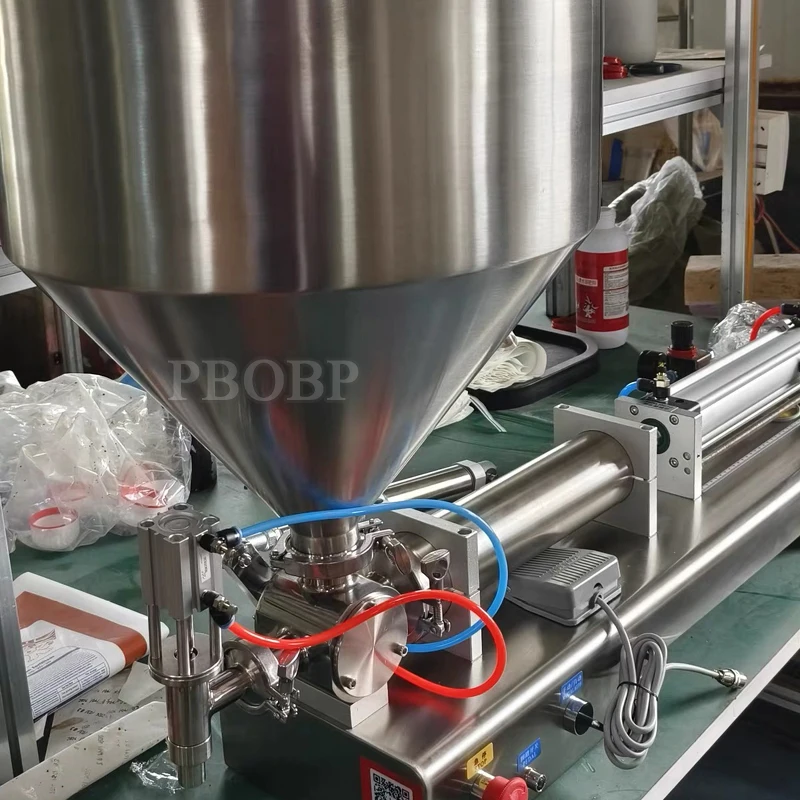 

Полуавтоматическая поршневая машина для розлива пасты с одним соплом, 3-5000 мл, с учетом тарифов, для пищевых масел, гелей, косметических кремов