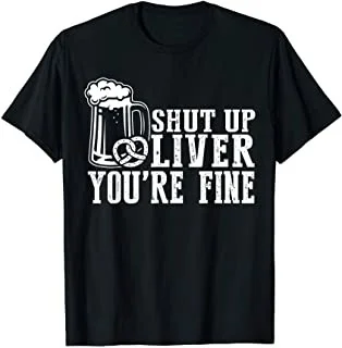 Camisetas De Calaca Shut Liver Youre Fine Camisa Oktoberfest Camiseta De cerveza alemana de gran tamaño