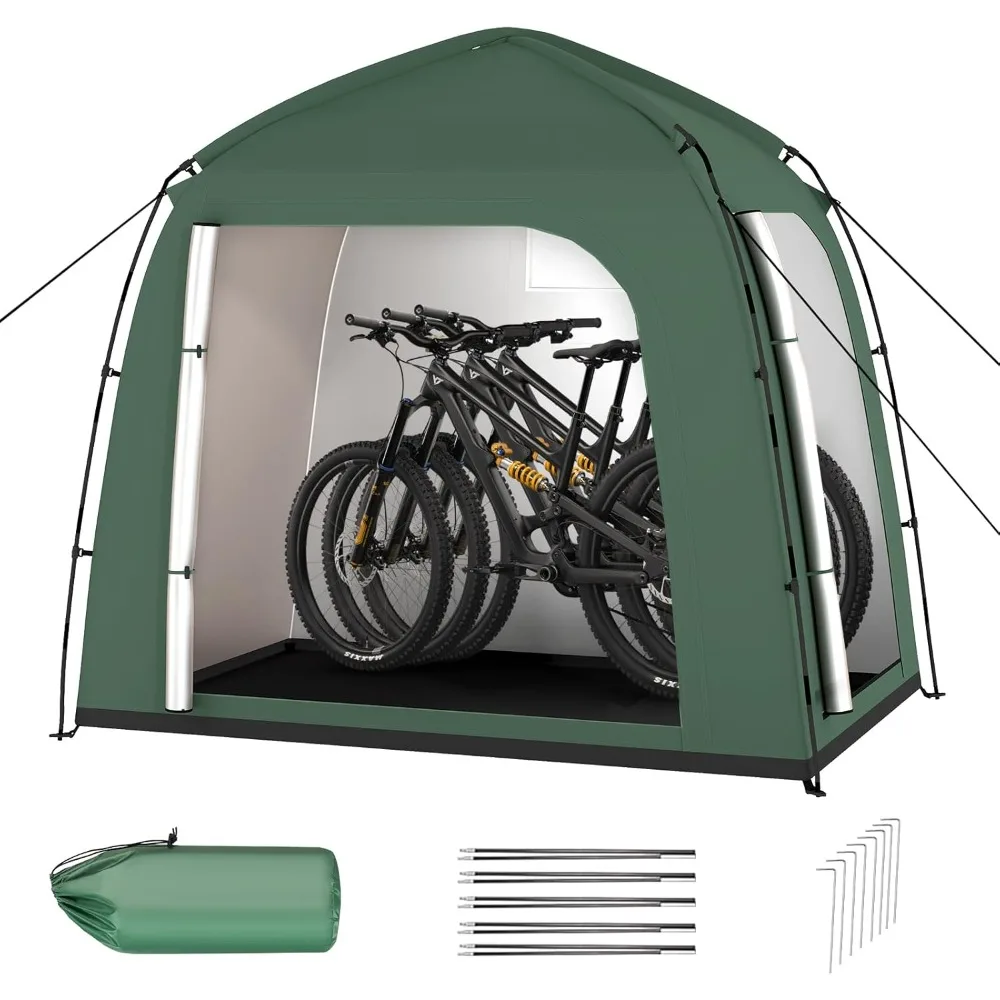 

Bike Storage Tent, Outdoor Waterproof Bike Tent for 2-3 Bikes, Bicycle Storage Sheds with 210D Oxford PU4000 for Bicycle, Motorc