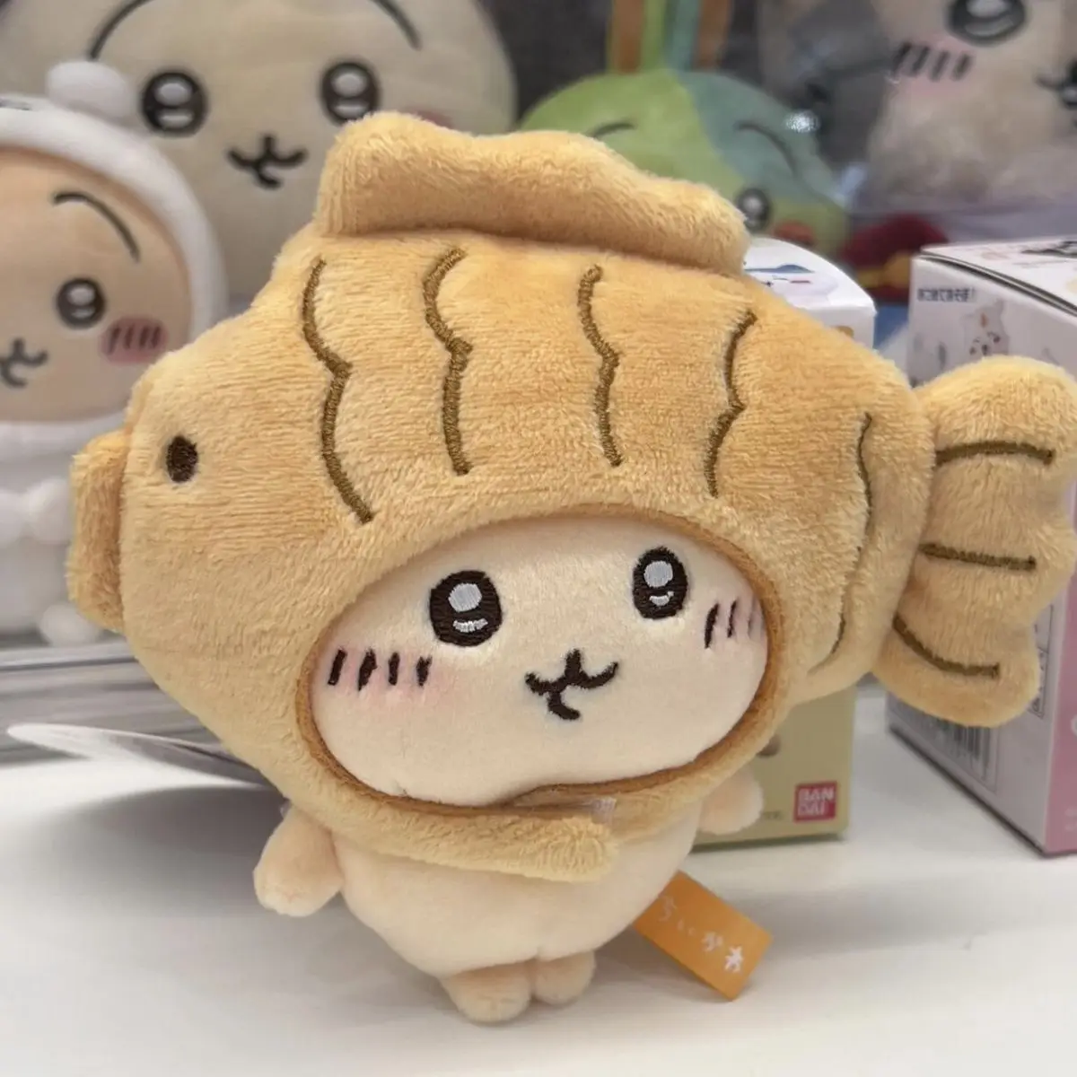 Chiikawa أنيمي النهاش القبعات أفخم دمية المفاتيح Kawaii أفخم دمية حقيبة قلادة غطاء رأس قلادة قابلة للإزالة هدية عيد ميلاد #2