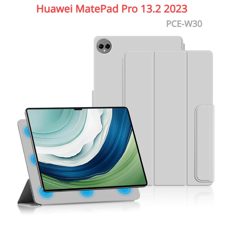 

Strong Magnetic Smart Case for Huawei MatePad Pro 13.2 inch PCE-W30 with Auto Sleep Wake Up Tablet Protective Cover