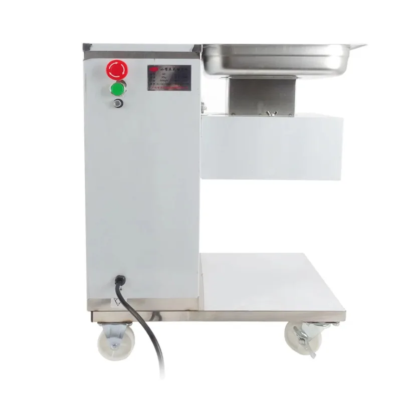 QE Electric Meat Slicer Meat 220v/110V Cutter with Pulley Cutting Machine Electric Meat Slicing Machine 550w Food Processors