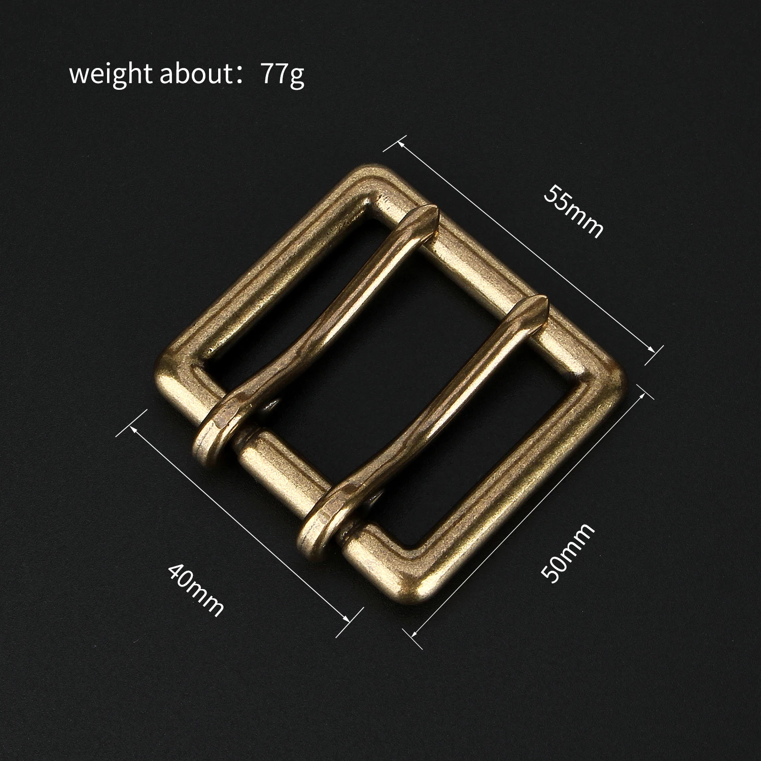 1 قطعة 40 مللي متر دبوس مزدوج الصلبة النحاس العتيقة برونزية حزام مشبك كاوبوي الغربية حزام مشبك للرجال حزام جلد الحرفية أجزاء الرجال