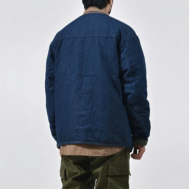 الرجعية اليابانية الشارع Sle القطن Jaet الرجال العلامة التجارية العصرية الشباب تنوعا Waed الدنيم Jaet العصرية الرجال ملابس خارجية #3