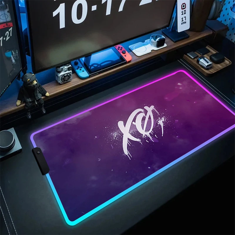 RGB Mouse LED High Speed Computer Accessories Mousepad Desk Mat Large Keyboard Mouse Pad Mats Gaming The Weeknd Xo Mouse Pad