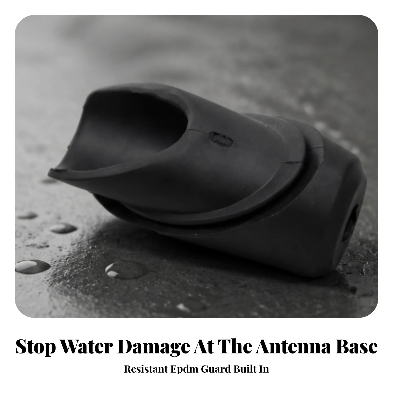 Antenna Base Bezel Molded Antenna Base Ornament Gasket Easy Installation Sleeve Stable for Leak Stopping