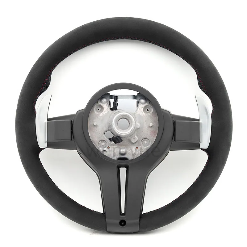 LED Sude Steering Wheel For BMW M3 M5 M6 F07 F10 F11 F18 F20 F06 F12 F13 F01 F02 F03 F30 F90 F91 F92 F93 E90 E91 E92 E93 E70 view 6