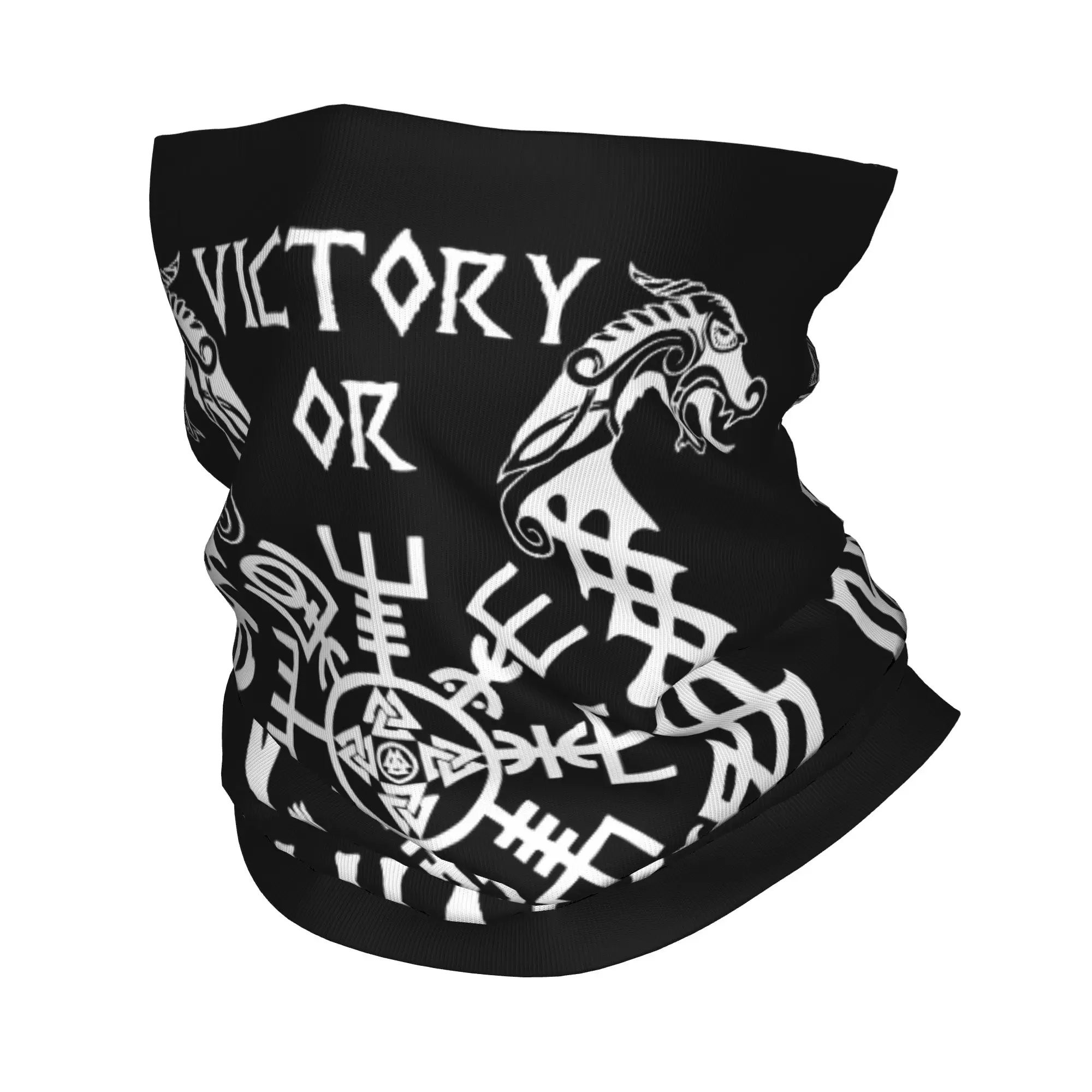 

Viking Legend Bandana Neck Cover Printed Valhalla Odin Magic Scarf Multifunctional Headwear Riding Unisex Adult Washable