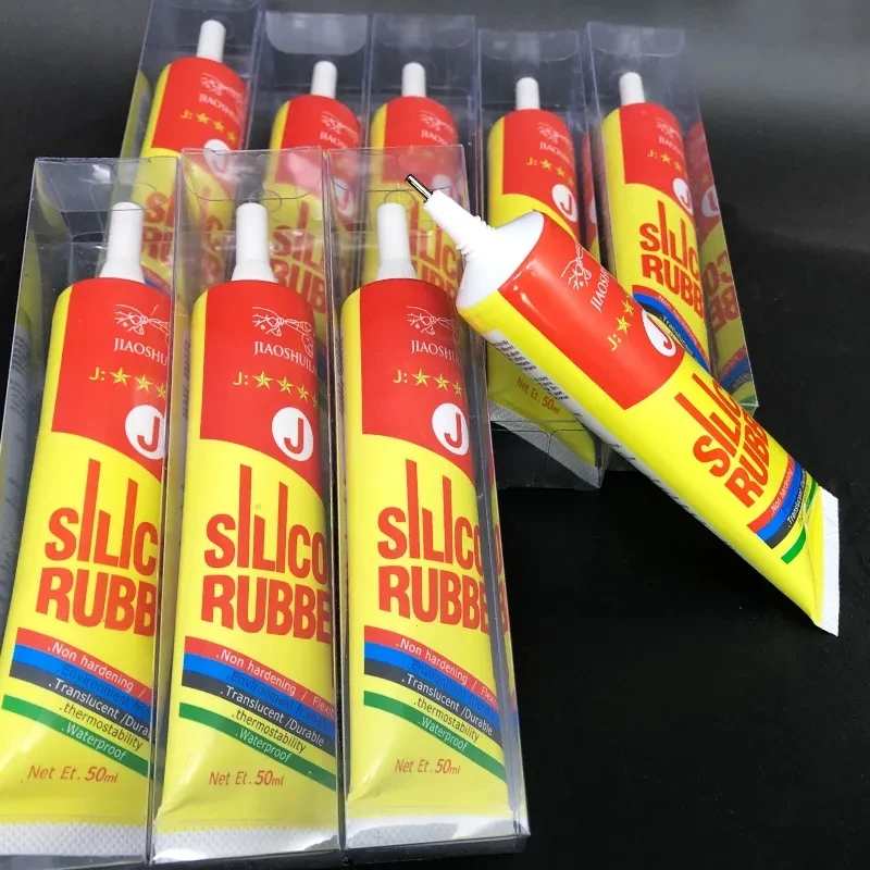50ML Silicone Rubber Special Super Glue Waterproof Contact Soft Adhesive For Electronic Component PVC Plastic Mobile Phone Bezel