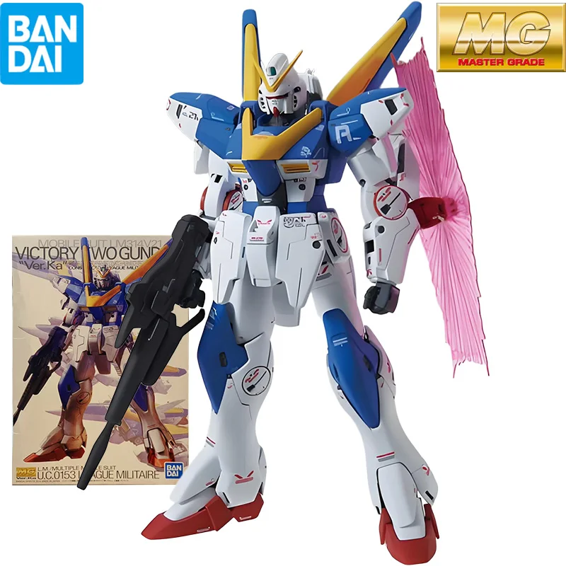 

Bandai оригинальная серия MG Master Grade MG189 V2Gundam Ver.ka персонаж аниме фигурки в сборе модель игрушки Коллекционная модель