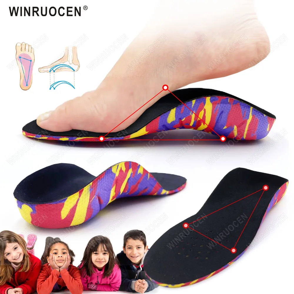 Kids Children Orthotics Insoles for Flat Feet Arch Support Correction foot Care for Kid Orthopedic Insole Soles Shoes Inserts