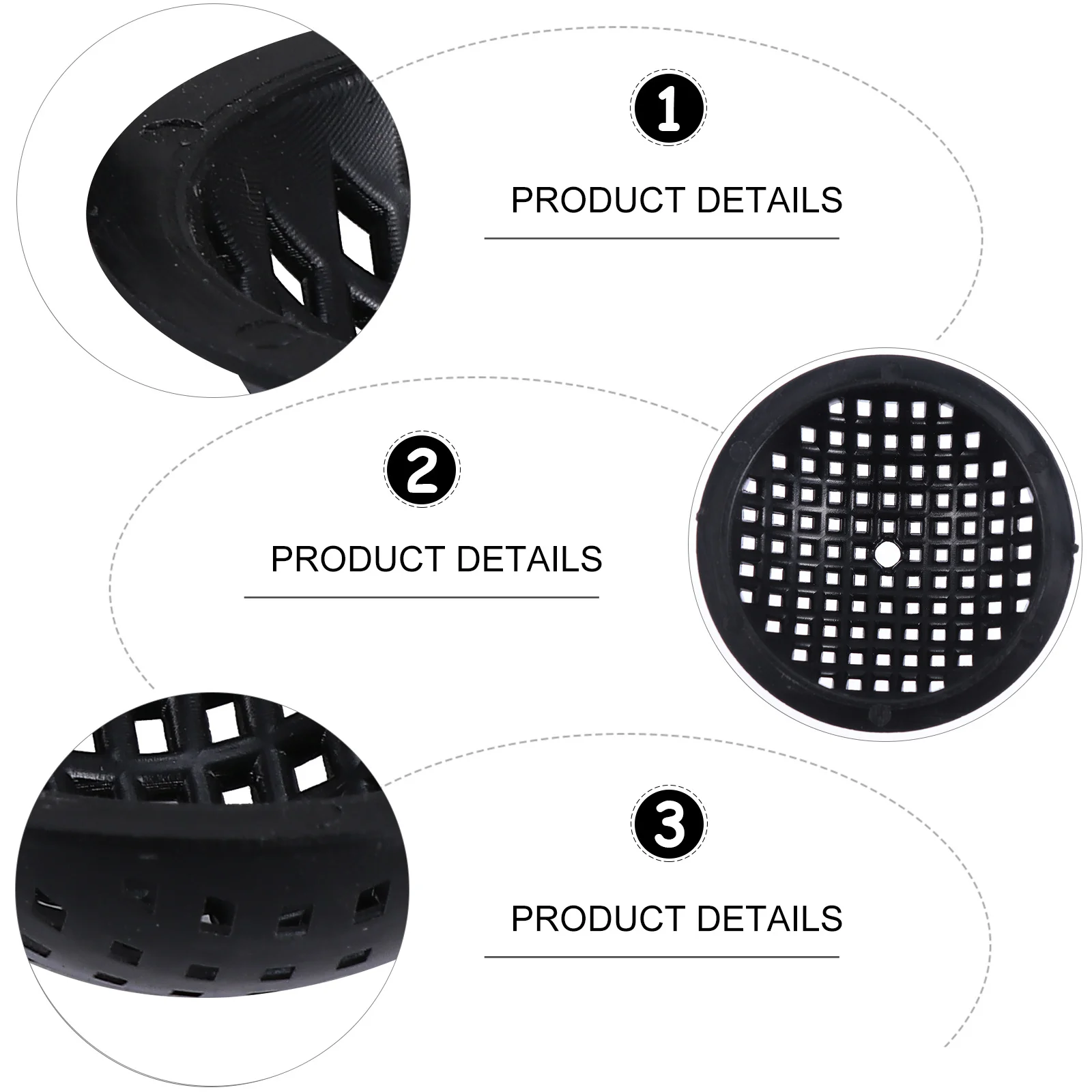 

20Pcs Flowerpot Mesh Pads Bowl Shape Bottom Grid Mat Breathable Drainage Gasket Soil Leak Proof for Plant Pots