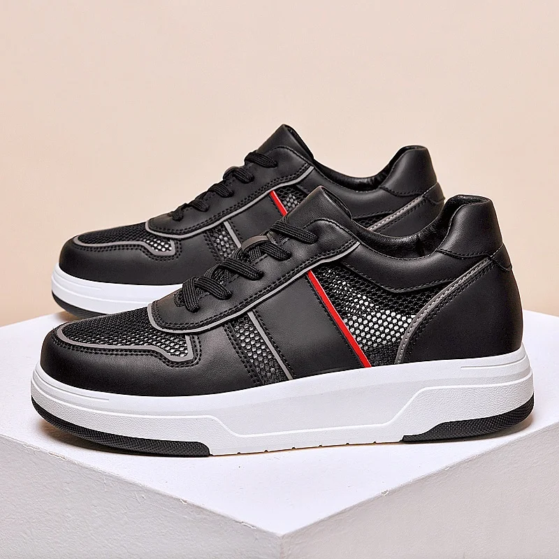 

Men's Lift Sneakers with 6cm Height Increase Insoles Plus Size 38-45 Sports Shoes