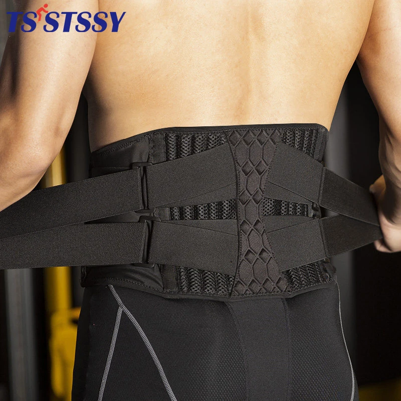 Sports Lower Back Brace Lumbar Support Belt Adjustable Waist Support Straps for Back Pain Relief Corset Body Shaper Gym Belts