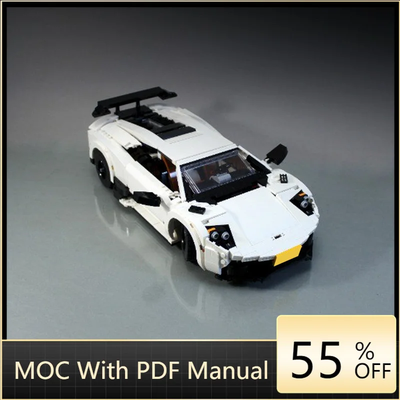

1302 PCS Supercar Speed King 10295 Murcielago SV Racing Model Building Block Creative Technology Creative DIY Toy Birthday Gift