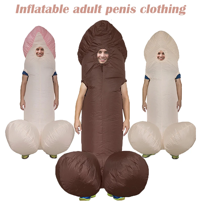 Penis Inflatable Costumes Adult Jumpsuit Funny Dress Holiday Paty Halloween For Adult Penis Inflatable Costumes Anime Cosplay