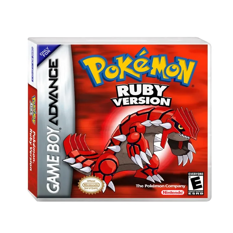 جديد GBA RTC 32Mbit + 1Mbit فلاش لعبة خرطوشة البوكيمون الكلاسيكية سلسلة الزمرد روبي الياقوت FireRed LeafGreen مجموعة الهدايا #5