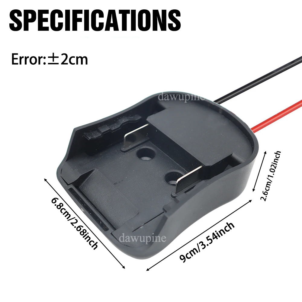 Power Wheels DIY-Adapterkabel für Makita, Milwaukee, Dewalt 18V 20V Akku, für Peg-Perego Kinderfahrzeuge – Detail 7