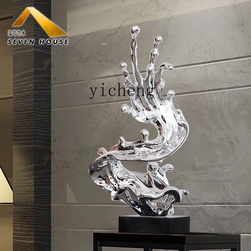 

ZYA Abstract Sculpture Ornament Decoration Hotel Lobby Living Room Floor Artwork for Sales Office