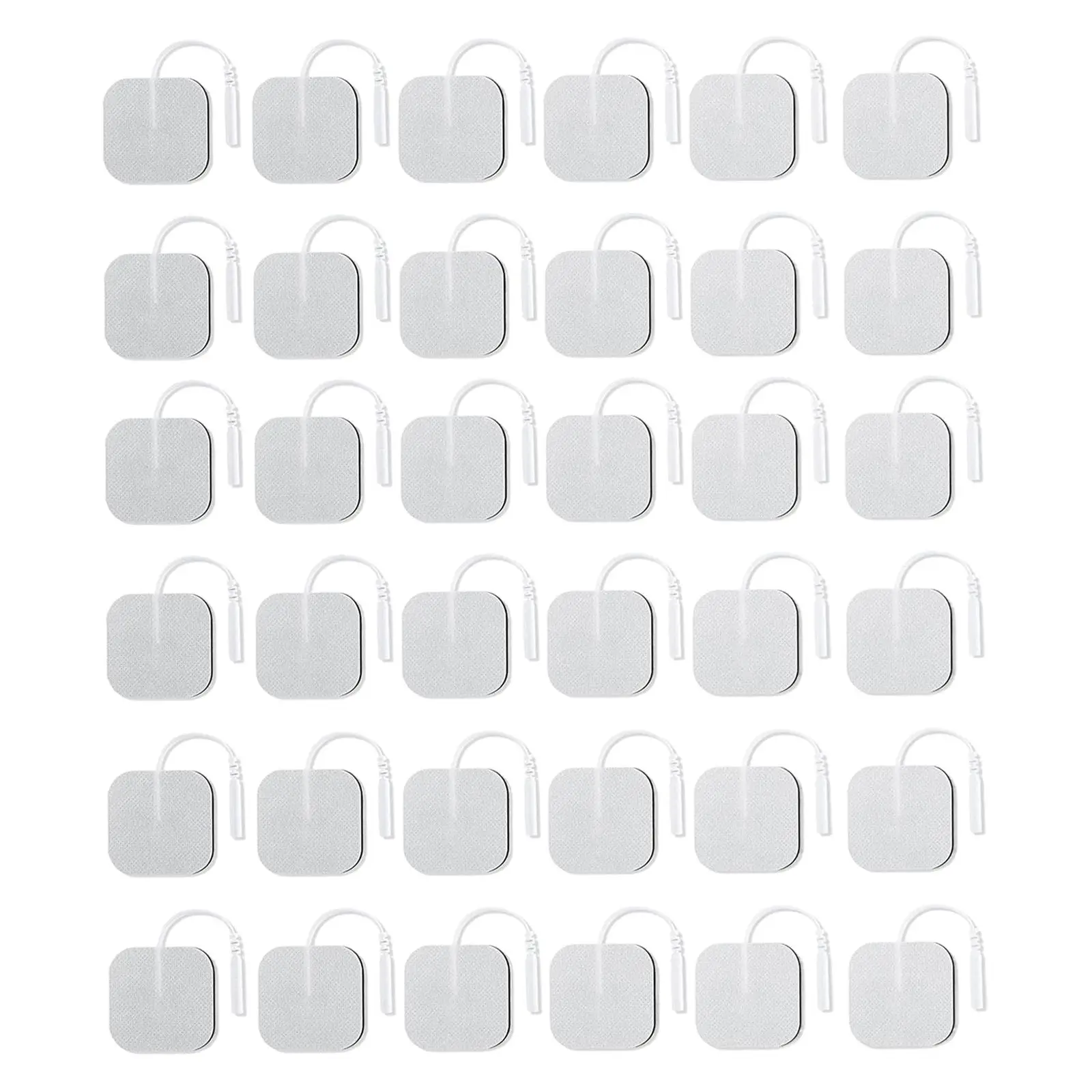 

36 штук самоклеящихся электродных накладок для массажа тела, универсальные, удобные, многоразовые, сменные электродные накладки для электротерапии