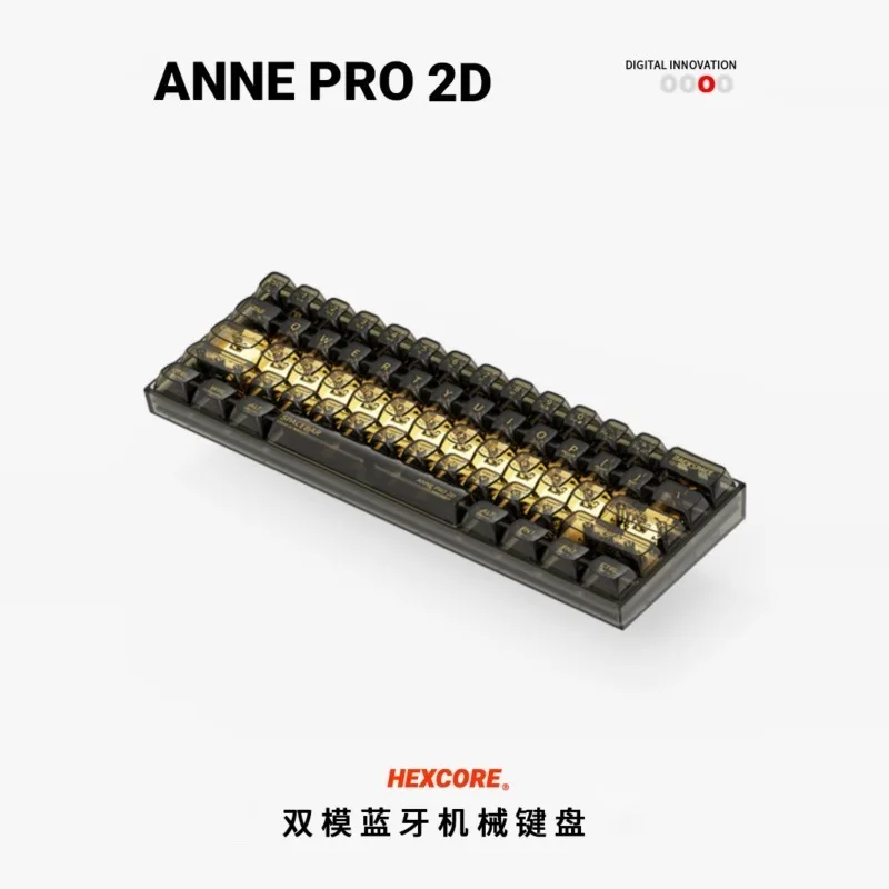 لوحة مفاتيح ميكانيكية HEXCORE ANNE PRO 2D Anne بلوتوث RGB بإضاءة خلفية 60 للكمبيوتر المحمول iPad لوحة مفاتيح CS2 APEX VALORANT PUBG