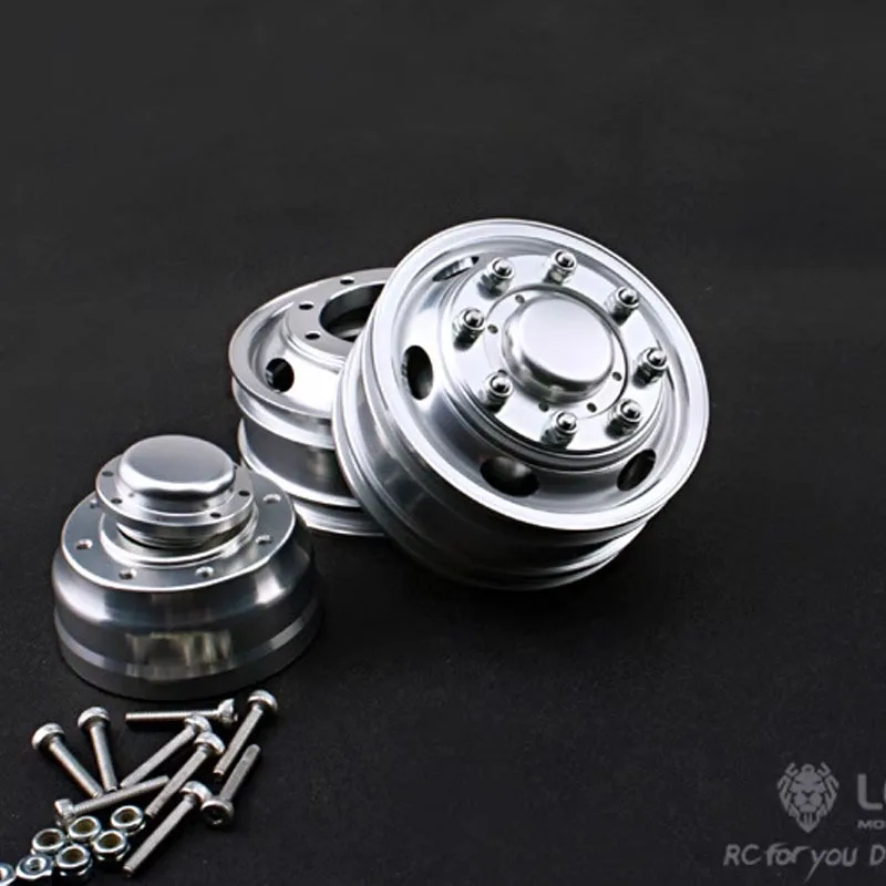 

1/14 Truck front axle wheel hub W-2009 narrow tire aluminum alloy wheel hub for Tamiya tractor mud head model LESU laser speed