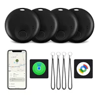 Etiquetas de aire para Android o iOS, rastreador Bluetooth compatible con sistema dual, etiqueta inteligente que funciona con Find My o Google Find Hub, buscador de artículos