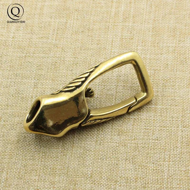 Phoenix Brass Keyholder DIY Car Key Chain Accessories Jewelry Metal Copper Waist Buckle Keyrings Hanging Creative Gift Keychains