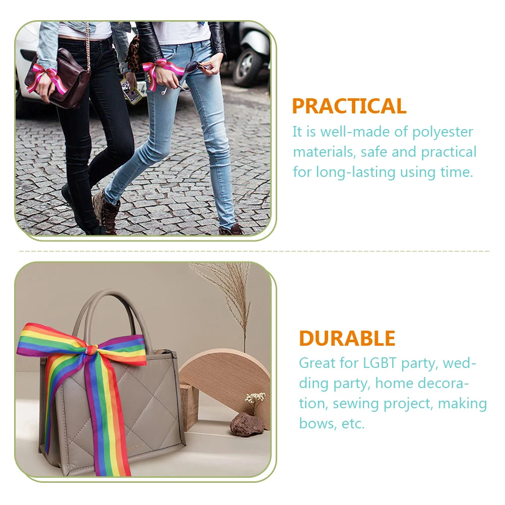 

6pcs Headband Ribbon For Diy Hair Decor Sewing Craft Gift Wrapping Bow Making Party Wedding Decoration