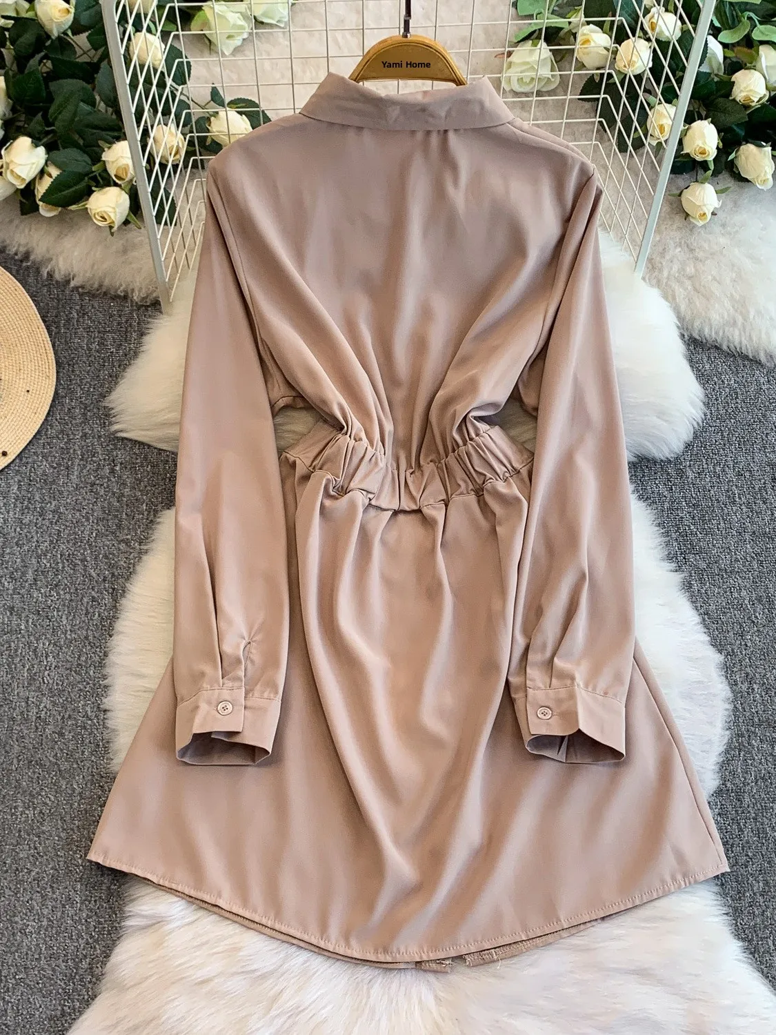 Jupe longue en Satin pour femmes, mi-longue, taille élastique, ligne a, fermeture à bouton unique, nouvelle collection 2025