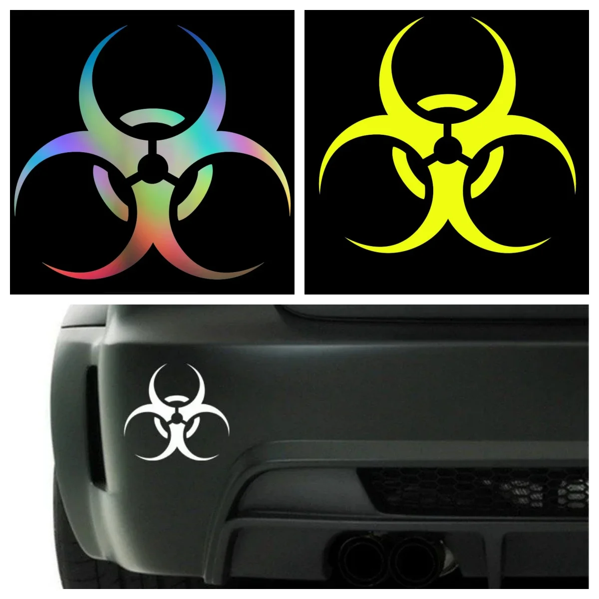 

Biohazard Signs Car Van Bike Window Bumper Vinyl Red Window Sticker Tuning Laptop Trunk Accessories