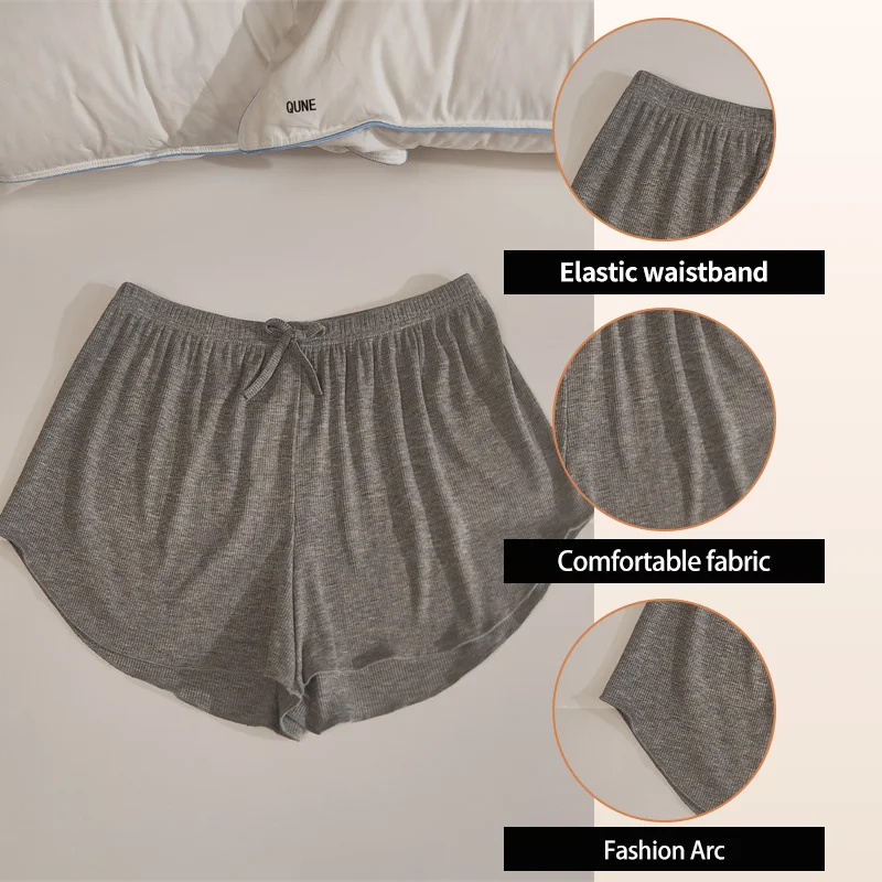 Pantalon de Couchage en Coton Modal pour Femme, Solide, Mince, Décontracté, pour la Maison, une Pièce, Été