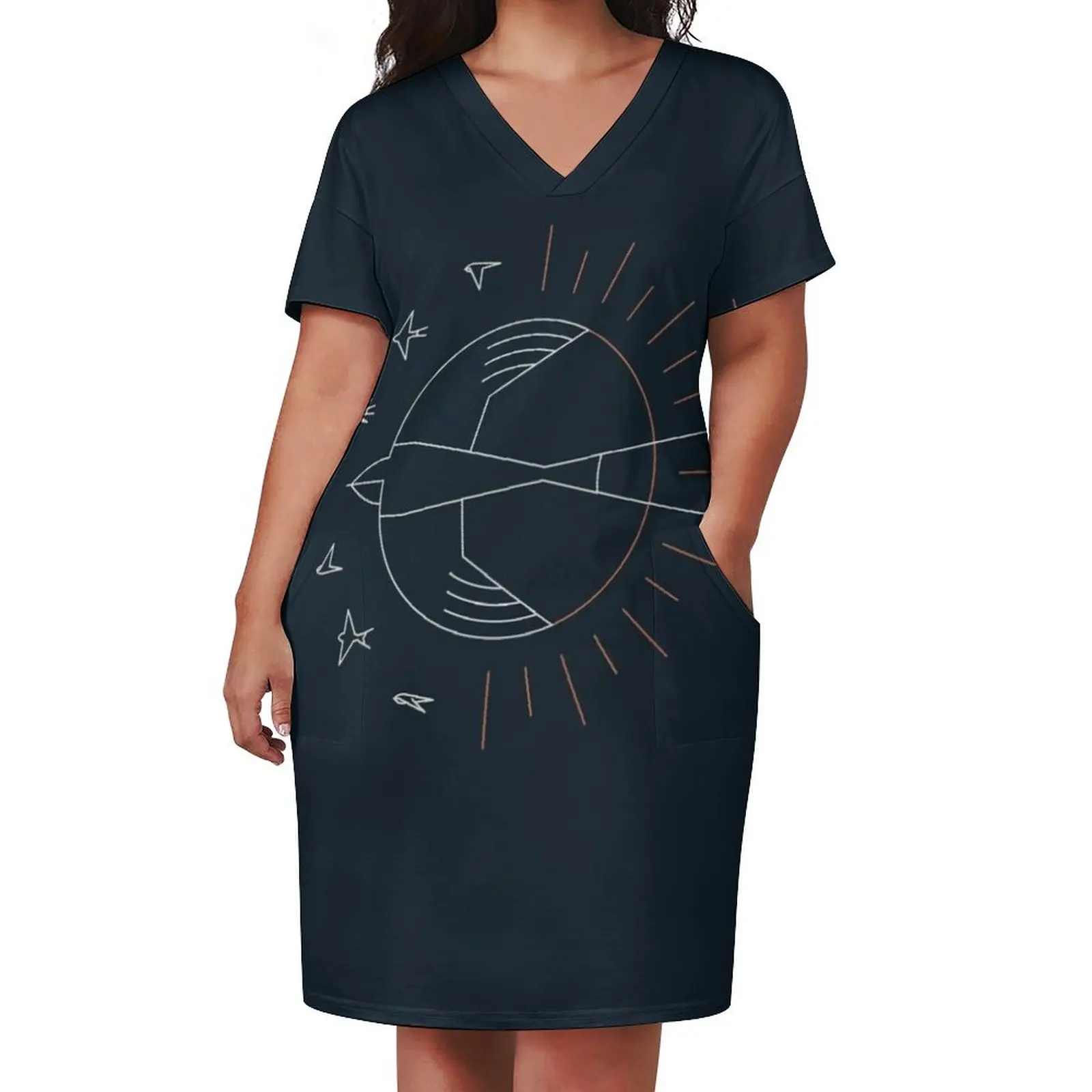 Swallow The Sun Loose Pocket Dress dress women dresses Dress for pregnant women