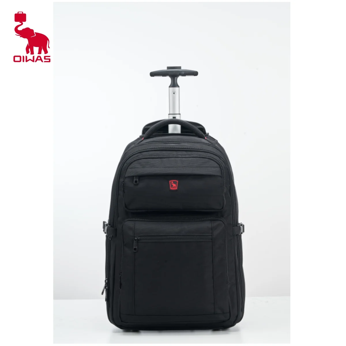 

OIWAS Executive Hybrid Backpack - Transformable Roller Luggage with Telescopic Handle, Multi-Compartment Design for Men & Women