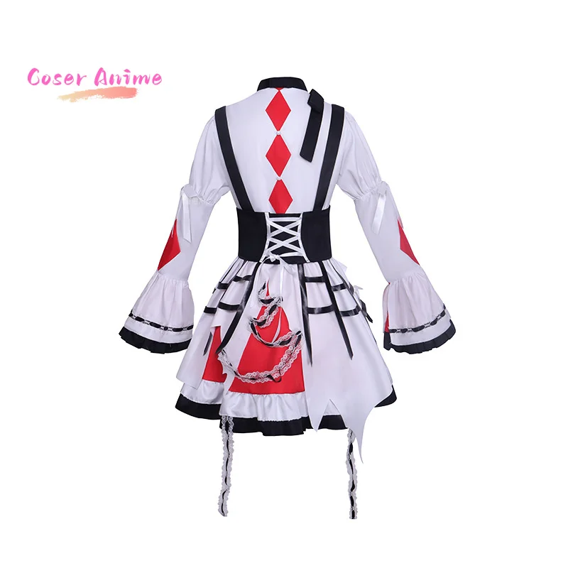 أزياء أكياما ميزوكي الملونة للمسرح مع شعر مستعار مجموعة كاملة من أزياء الأداء لحفلات الهالوين ملابس لعب الأدوار كوميك كون