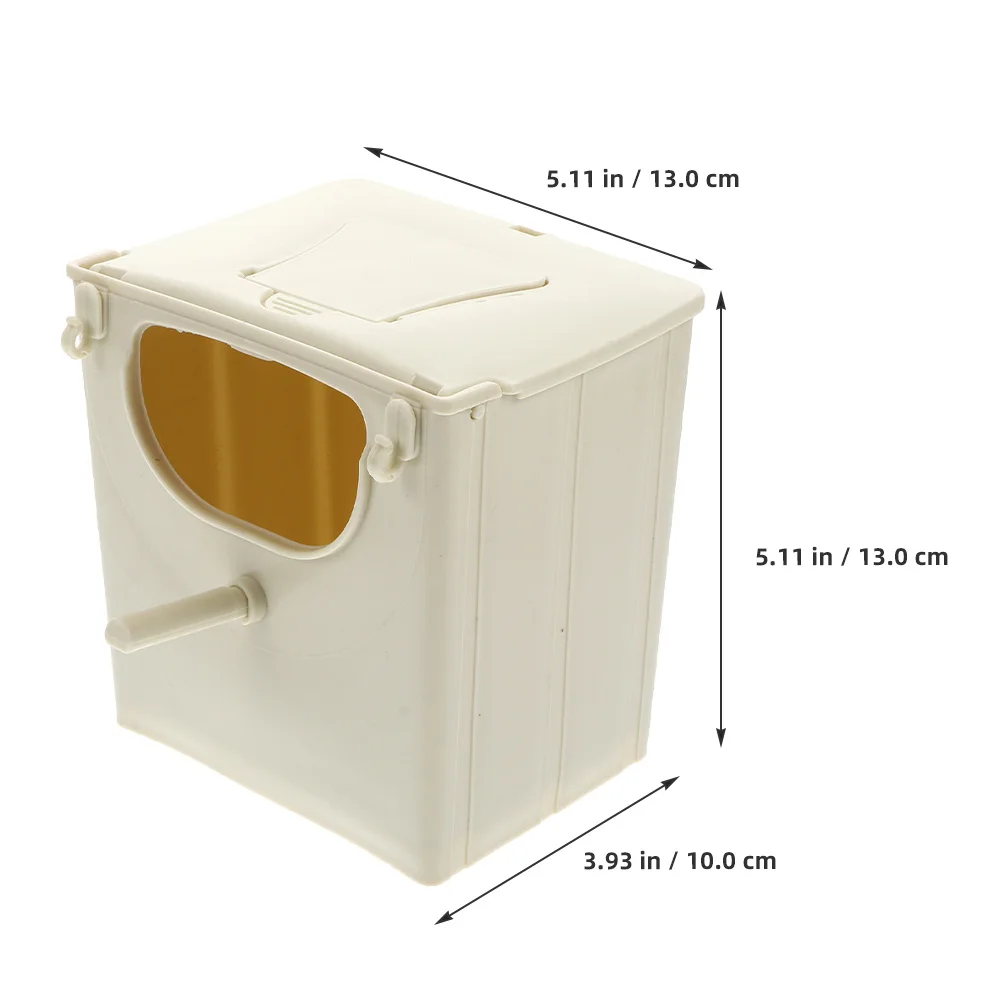 

Bird Nesting Box for Parrot Breeding Plastic Pet Birds Suitable Home Orchard Park Balcony Sparrows Finches Bluebirds Nest