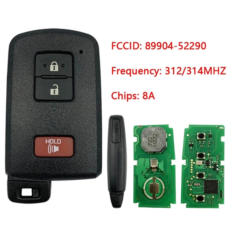 

CN007137 For Toyota 3 Button Proximity Remote Fcc HYQ14FBA AG Board 2110 P/N: 89904-52290