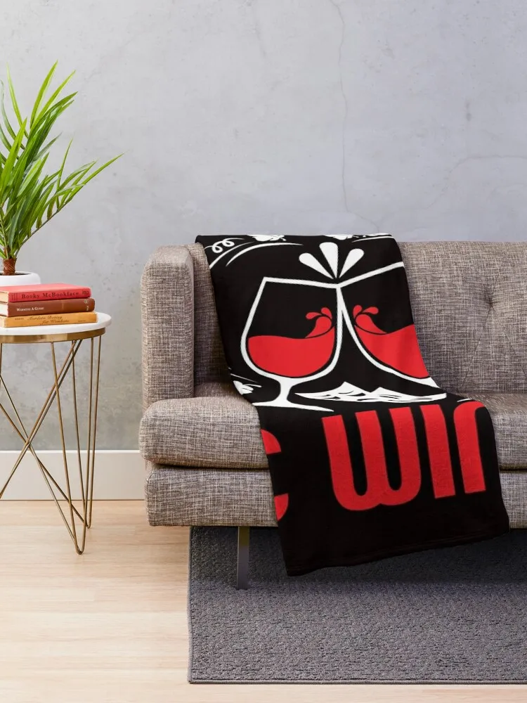 Theatre Geek Fan Wine Lover Drama Acting Actor Actress Show Throw Blanket Luxury Brand Travel Blankets